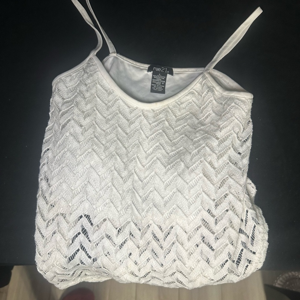Rue21 White Lace Women's Top-#592